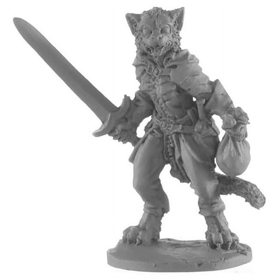 Catfolk Rogue Miniature 25mm Heroic Scale Figure Dark Heaven Legends Reaper Miniatures