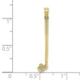 thumbnail image 3 of Auriga 10k Yellow Gold 3-D Single Golf Club with Ball Charm for Women (L-26.7 mm, W-5.1 mm), 3 of 7