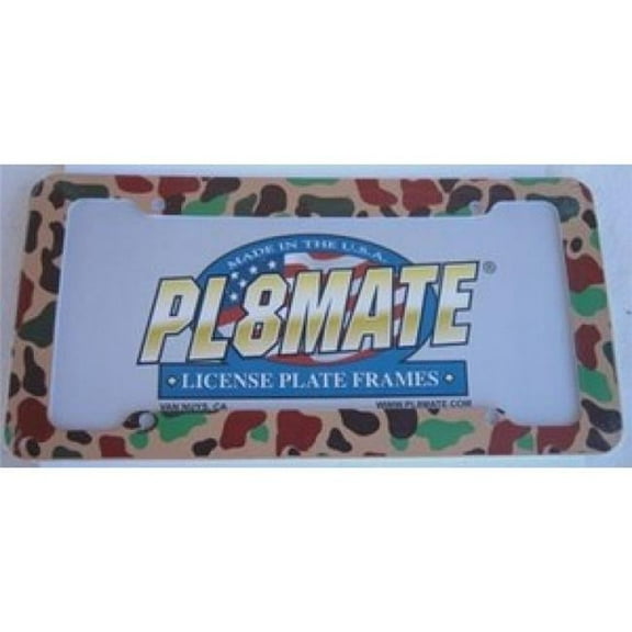 212 Main IMG3036 Camouflage Plastic License Plate Frame