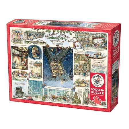 Cobble Hill 1000 Piece Puzzle - Brambly Hedge Winter Story - Sample Poster Included