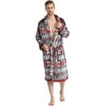 thumbnail image 1 of Men's Soft Plush Fleece Classic or Hooded Robe with Front Pockets, 1 of 7