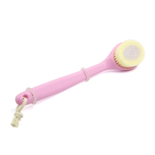 Cepillo Exfoliante de cuerpo Curvado Rosa Unique Bargains con cerdas de nylon