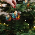 thumbnail image 2 of 5Pc Maple Leaf Ornament,Multicolor 3.14",Autumn Decorations,Suncatchers For Windows,Thanksgiving Party Decorations,Fall Decorations For Home,Fall Prints Items,2026 Christmas Ornaments Clearance, 2 of 5