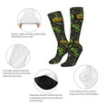 thumbnail image 6 of Daiia Sports Socks Carnival Mardi Gras3 Printed Novelty Crew Socks for Men Women Knee High Socks Cotton Socks Soft & Breathable Support Unisex Socks, 6 of 9