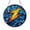 Acrylic 3.5 Inch, variant on Lightning Bolt Mosaic Stained Glass Style Window Hanging2101
