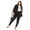 Black, variant on City Chic Women's Plus Size Harley Rocker Zip Front High Rise Skinny Jeans