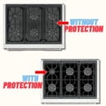 thumbnail image 3 of Premium Plus Stove Protectors for WOLF Gas Cooktop Model DF366NG, Custom Cut, Easy to Clean Stove Liner, Made in the USA., 3 of 8