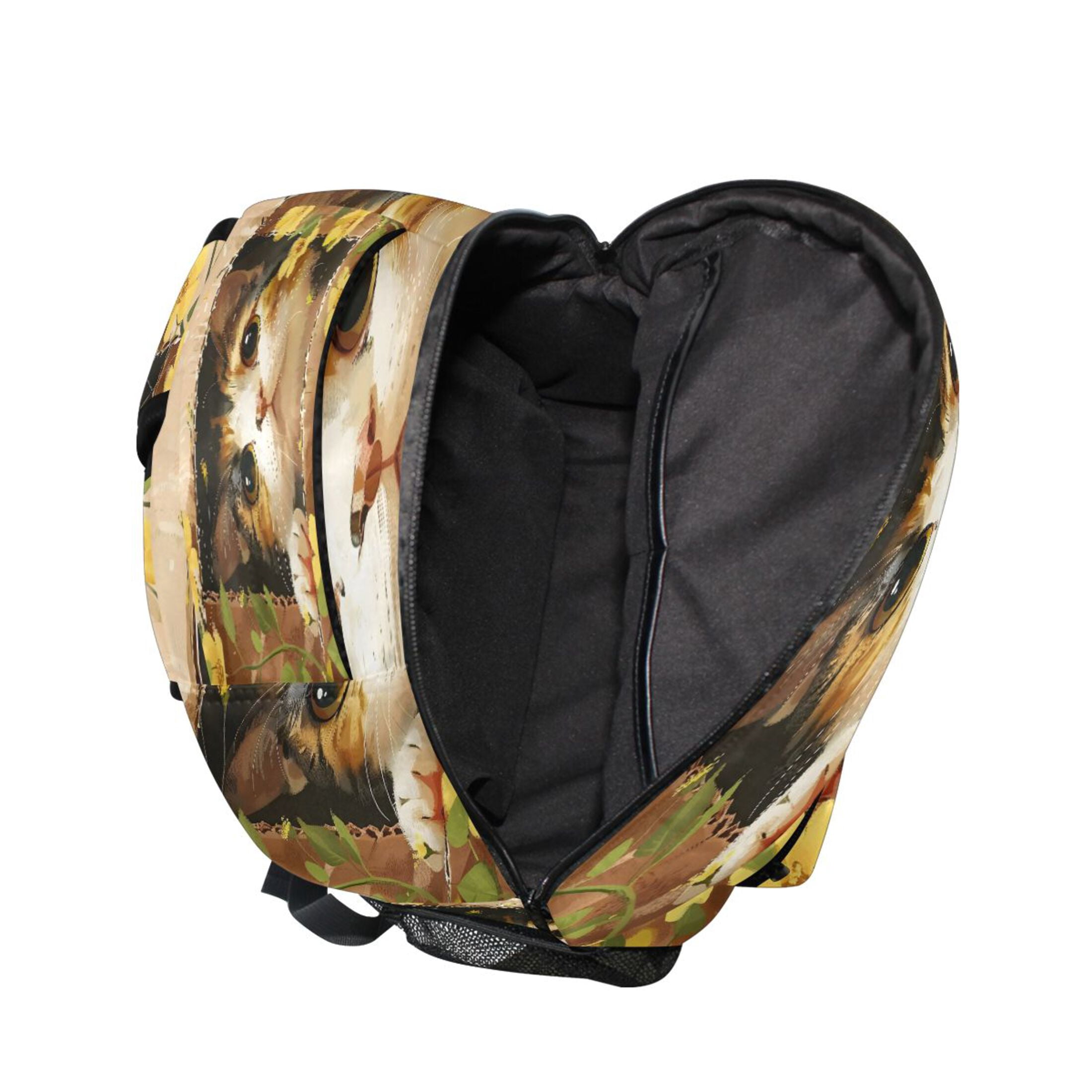 DIXRUYEE Backpack Schoolbag Cat Cardboard Box Pattern 15L/18L 2-SIZE