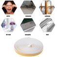 thumbnail image 2 of Baohd 2 Rolls Weather Stripping All-Climate D-Type Self-Adhesive Foam Seal Strip for Doors Windows Sound Insulation Gray, 2 of 9