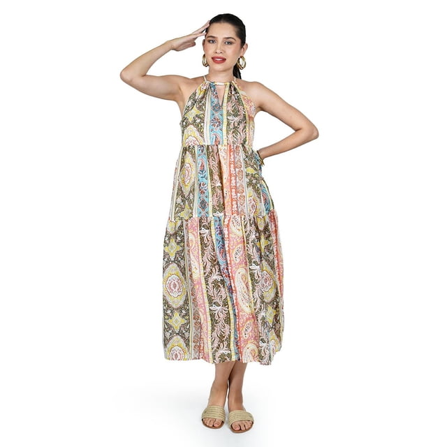 Vestido bohemio multicolor Roman Fashion /Juvenil, 241 (Multicolor) multicolor CH