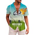 thumbnail image 1 of Camisas Para Hombre Manga Larga Negra Camiseta de regalo deportiva para fanáticos del fútbol americano para hombre, camiseta de Rugby Retro deportiva para jugador de Rugby Vintage (Green, 3XL), 1 of 3