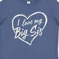 thumbnail image 4 of Inktastic I Love My Big Sis in White Chalk Heart Boys or Girls Baby T-Shirt, 4 of 5