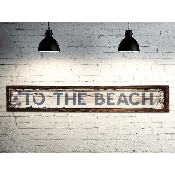 To The Beach - Handcrafted Wooden Sign