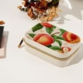 thumbnail image 7 of Peach Velvet Earring Organizer Jewelry Box with Removable Compartment - Portable Velvet Jewelry Organizer - Gift-ready Jewelry Boxes, 7 of 7