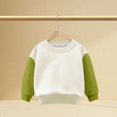 thumbnail image 6 of StSilkitty Boys Girls Long Sleeve Sweatshirts Color Block Crewneck Pullover Tops Fall Winter Warm Clothes Size 2-12, 6 of 9