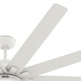 thumbnail image 2 of Hunter 72 inch Outdoor or Indoor Ceiling Fan with LED Light - White Ceiling Fan with Wall Control, For Patio, Garage, or Porch, Quiet, Standard Mount, 10 Blades - Overton 50717, Matte White, 2 of 17