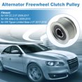 thumbnail image 3 of Unique Bargains 06B903119B Rodillo de embrague del alternador para VW CC 2.0T 2009-2017 para VW Jetta 2.0L 2009-2010 Rodillo de alternador de sobrealimentación Parte 1 Juego, 3 of 6
