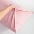 thumbnail image 4 of Ntbay 2 Pack 100% French Natural Linen Pillowcases, Yarn Dyed Washed Pillow Cases with Envelope Closure, King, 20 x 36 Inches, Pink, 4 of 5