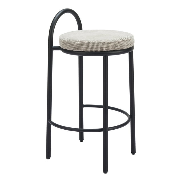 Banco de Barra Kessa Muebles Sisal Negro 44 x 77 x 40 cm