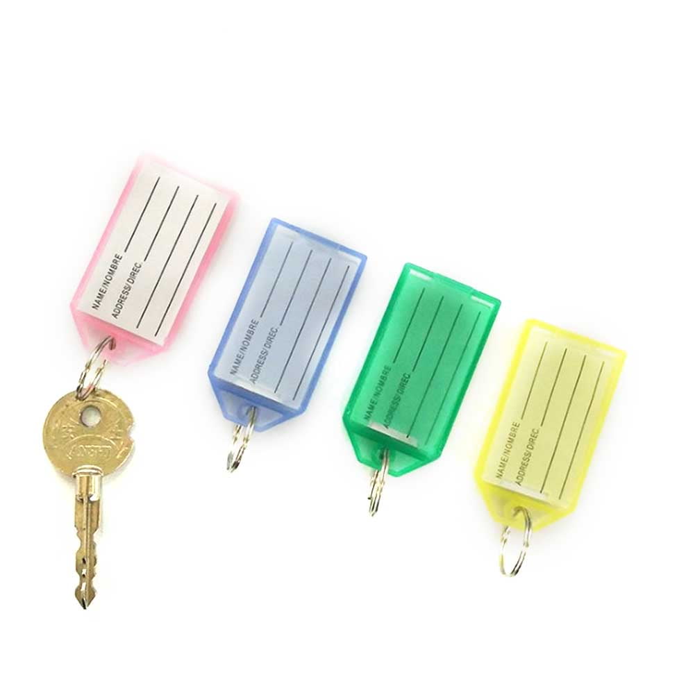Colored Plastic Key Ring Classification Tag Key Chain Label Hang