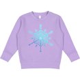 thumbnail image 2 of Inktastic Christmas Blue Ice Snowflake Toddler Sweatshirt, 2 of 4