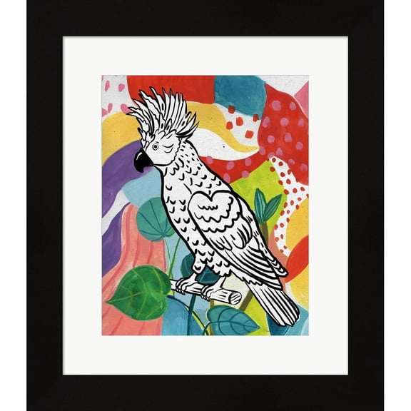 Great Art Now Jungle Cockatoo by Farida Zaman, Framed Wall Art, 16W x 18.5H