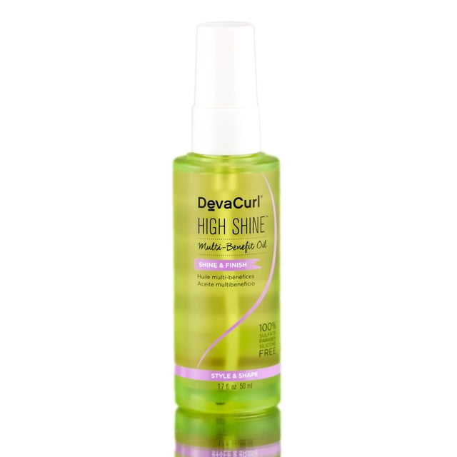 Devacurl High Shine Multi-Benefit Oil 1.7 oz Diva Curl Deva Pack de 3 con Peine de Burlas SLEEKSHOP