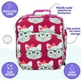 thumbnail image 6 of Bentology Lunch Bag Set w Matching Reusable Water Bottle & Hard Ice Pack- Pink Blue Kitty Cat- Insulated Tote, Stainless Steel Insulated Thermos, Hard Ice Pack- Perfect for Kids, Girls & Boys, 6 of 6