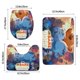 thumbnail image 3 of Somos Osos Juego de 3 alfombras de baño de coral fleece: tapete de baño + alfombra de inodoro en forma de U + funda de tapa de inodoro en forma de O, 3 of 6