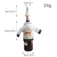 thumbnail image 4 of Decorative Hangers Christmas Wine Bottle Knit Ugly Sweater Covers Set of 4 Xmas, 4 of 5