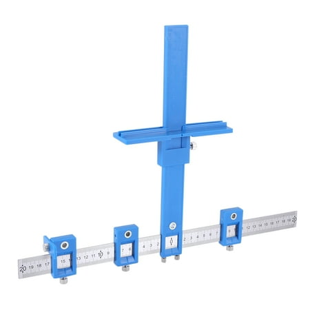 

Cabinet Hardware Fixture -Adjustable Punch Positioner Drill Bit Template Guide Wooden Drilling Pin Guide