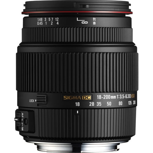 Sigma 18-200mm F3.5-6.3 II DC OS HSM Lens for Sony SLR Camera +