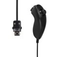 thumbnail image 1 of Left Hand Chicken Leg Shap Remote Handle Curved Handle for Wii WIIU Nunchuk Gamepad Controller（Black）, 1 of 1