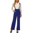 thumbnail image 1 of INSPIRAR CHIC Mono de Mujer con Tirantes Ajustables y Pierna Ancha, Mono con Tirantes, M Azul, 1 of 6