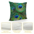 thumbnail image 4 of Shiartex Farmhouse&nbsp;Feather Throw Pillow Covers Animal&nbsp;Peacock Feather Pillow Case Cover Square Cushion Cover  Home Decor Sofa Couch Pillowcase(Feather), 4 of 5