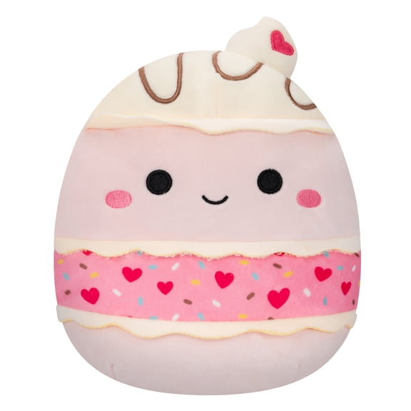Squishmallows Official 5 inch Brinya the Pink Cake With Heart Sprinkles - Child's Ultra Soft Stuffed Plush Toy
