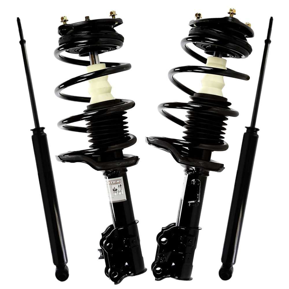 Front Complete Shock Strut Spring Assembly Driver Passenger Pair for Accent Rio
