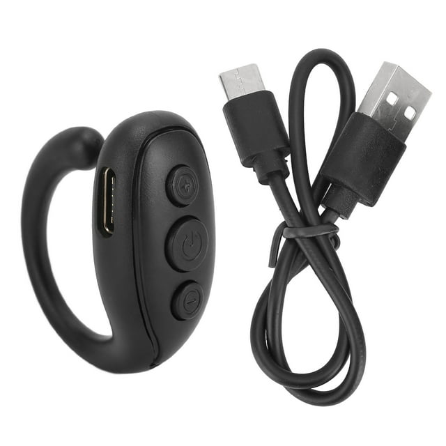 Remote Control, Portable Mobile Phone Remote ABS For Take Picture Black
