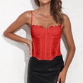 thumbnail image 2 of Corset en Dentelle pour Femmes Bustier Bretelles Réglables Dos Nu Haut pour Fêtes et, 2 of 7