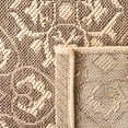 thumbnail image 4 of SAFAVIEH Courtyard Austin Geometric Indoor/Outdoor Area Rug, 5'3" x 7'7", Cream/Brown, 4 of 8