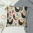 thumbnail image 2 of COMIO  Farmhouse Pillow Covers Farm Rooster Animal Decorations Pillow Covers, Black Stay Awhile Cushion Case Gifts for Home Decor for Couch Bed Sofa, 2 of 5