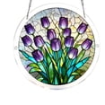 thumbnail image 2 of Acrylic Puzzle Window Hanging Decor, Transparent Stained Glass Colorful Window Ornament, Light Refraction, for Home Walls Balconies Cafes, 2 of 5