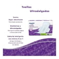 thumbnail image 3 of Toallas femeninas Equate ultradelgada suave con alas 16 pzas, 3 of 4