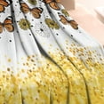 thumbnail image 3 of White Butterfly Flower Dot Pattern Blanket,Comfortable Soft Flannel Throw Blanket,All Season,Warm Lightweight Blankets for Sofa Bed Couch Living Room Chair,60"x80", 3 of 4