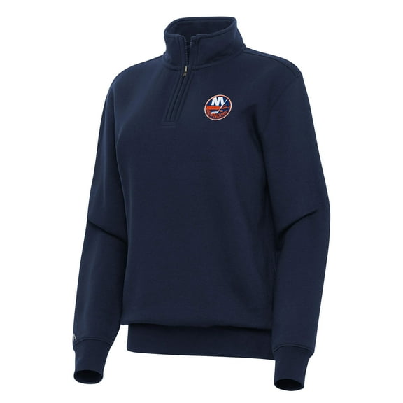 Women's Antigua Navy New York Islanders Victory Quarter-Zip Sweatshirt