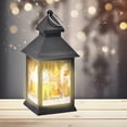 thumbnail image 4 of Christmas Snow Lights, Indoor Christmas Decorations, Battery Powered Multicolor Snow Globe Lantern with Handle, Portable LED Light for Holiday Parties and Dining Table Decor, 4 of 7