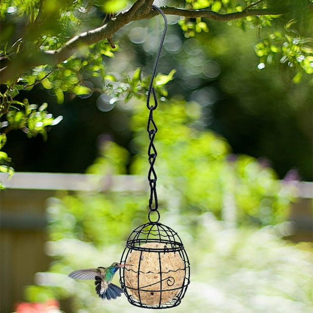 Comedero para Pájaros de Exterior, Comedero Colgante de Resorte para Jardín.
