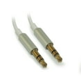 thumbnail image 2 of 6inch EXTRA SLIM 3.5mm Mini-Stereo TRS Male to Male Gold Plated Cable, Whi, 2 of 2