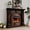 Cherry, variant on BOSHIRO Electric Fireplace with Mantel, 48 Inch Fireplace Tv Stand with Birdcage Fireplace Heater for Bedroom, Entryway Decor