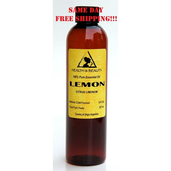 LEMON ESSENTIAL OIL AROMATHERAPY 100% PURE NATURAL 8 OZ